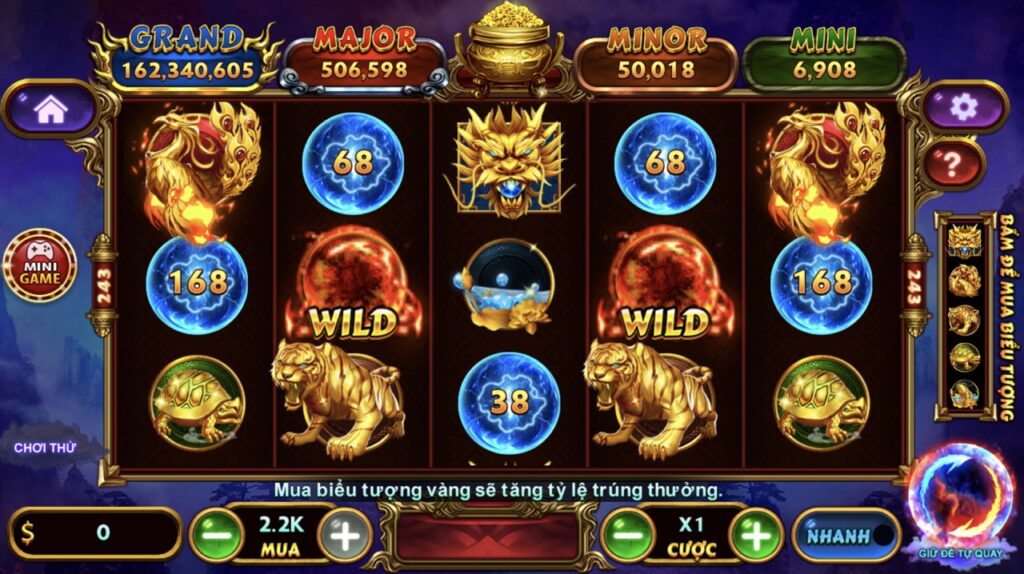 Giao diện game đẹp của hit Club